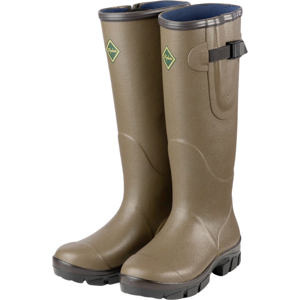 2026 Rydale Lisset Neopren Gefüttert Wellington Stiefel - Light Khaki